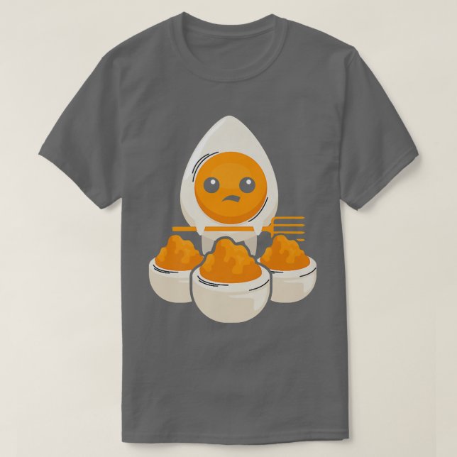 Camiseta Ovos de Dia de as Bruxas engraçado de Ovos Devidos (Frente do Design)