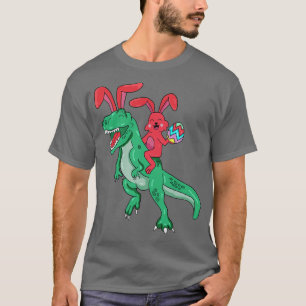 Camiseta Ovos de Dinossauro Coelhinhos felz pascoa T Rex