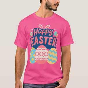 Camiseta Ovos de felz pascoa Feriado Gráfico de Férias Feri