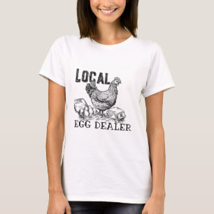 Camiseta Ovos de Galinha Engraçados 