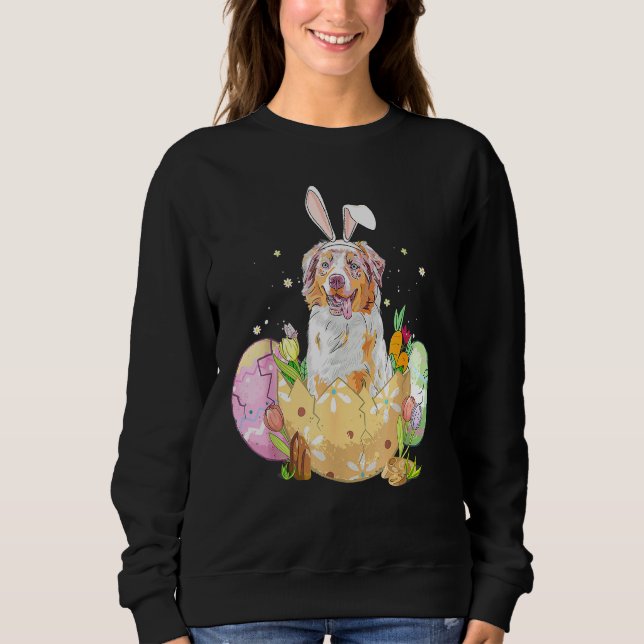 Camiseta Ovos de Páscoa Cão-de-bico australiano (Frente)
