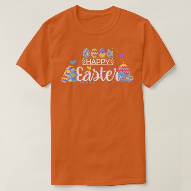 Camiseta Ovos de Páscoa Coloridos Meninas (Frente do Design)