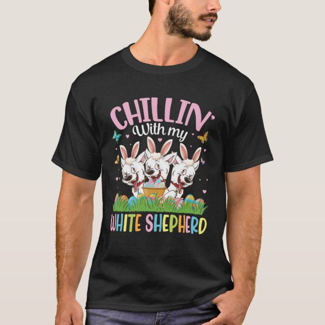 Camiseta Ovos De Páscoa De Borboleta Enrolam Com Minha Folh (Frente)