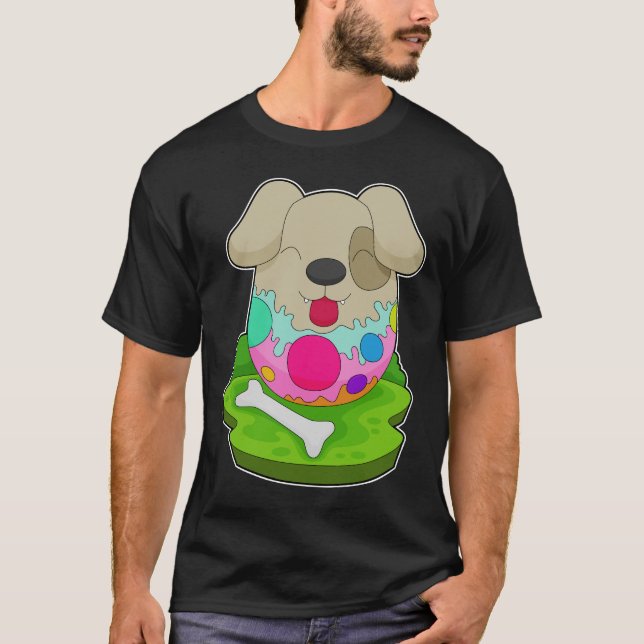 Camiseta Ovos de Páscoa de cães (Frente)