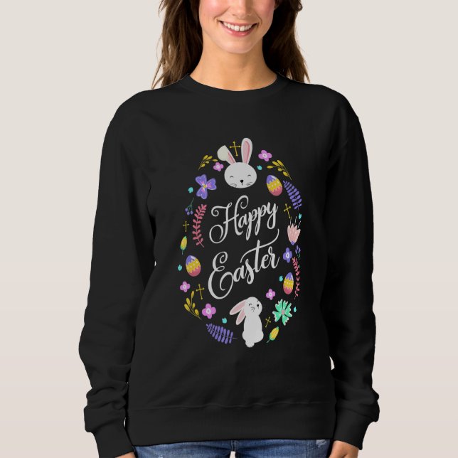 Camiseta Ovos de Páscoa de Coelho felz pascoa 1 (Frente)