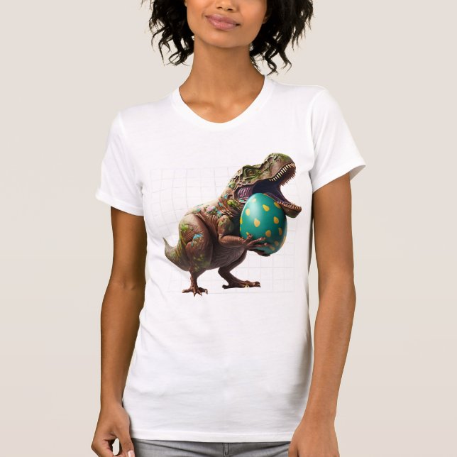 Camiseta Ovos de Páscoa de Ovos de Eggspert Caçam Coelhinho (Frente)