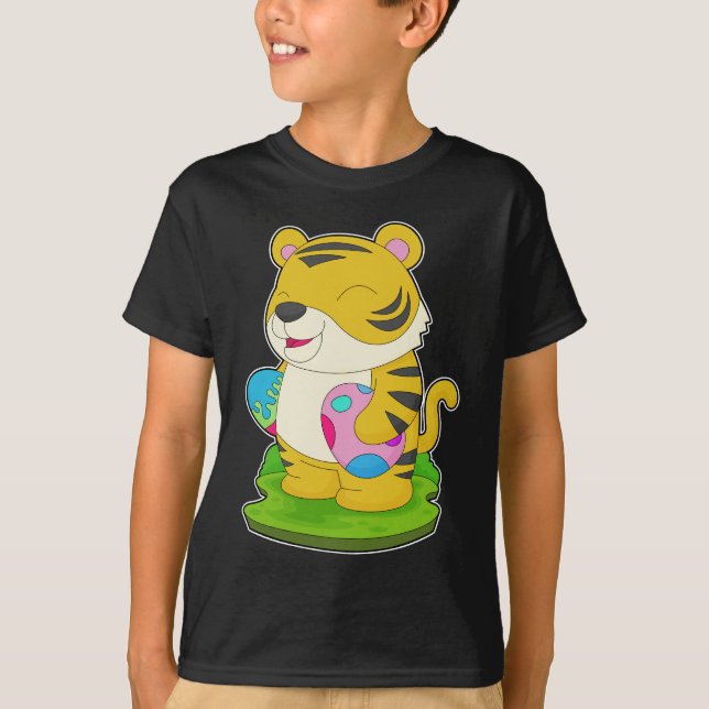 Camiseta Ovos de Páscoa de Tigre (Frente)