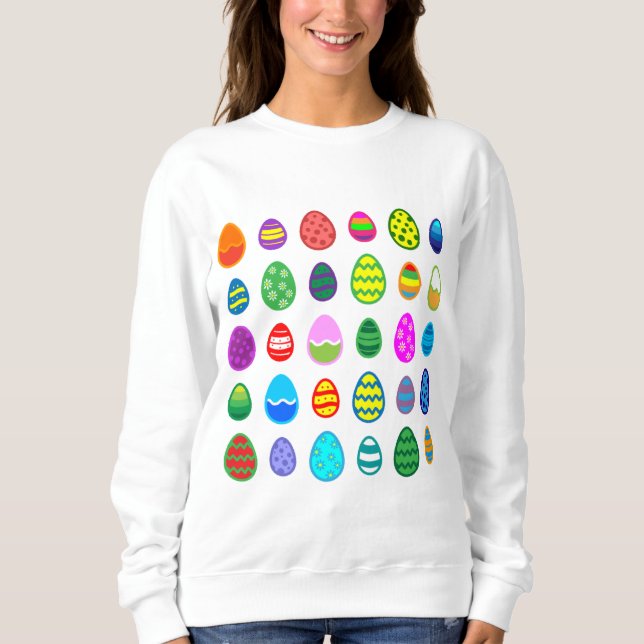 Camiseta Ovos de Páscoa Decorados (Frente)