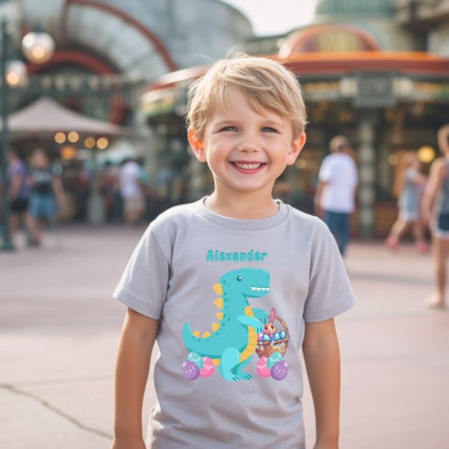 Camiseta Ovos de Páscoa do Dinossauro T-Rex (Criador carregado)