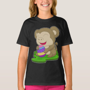Camiseta Ovos de Páscoa Páscoa de macacos