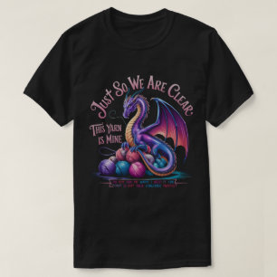 Camiseta Ovos de Yarn Dragão para Yarn Limpo Apenas Fios é