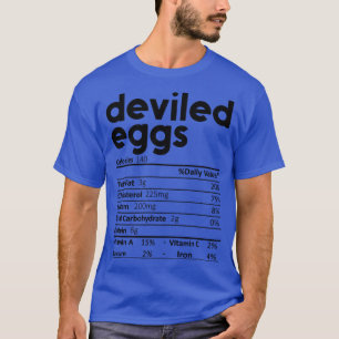 Camiseta Ovos Devilhados Fatos Nutricionais Dão Engraçados