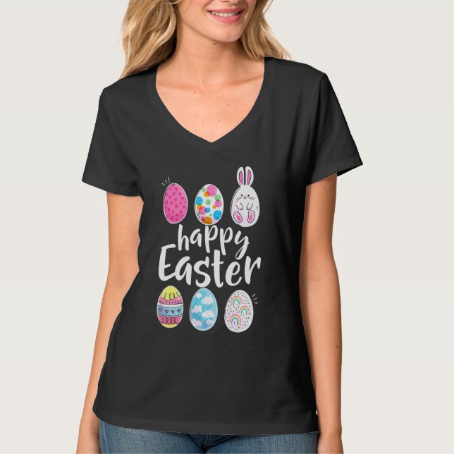 Camiseta Ovos do grupo felz pascoa Páscoa de  doce (Frente)
