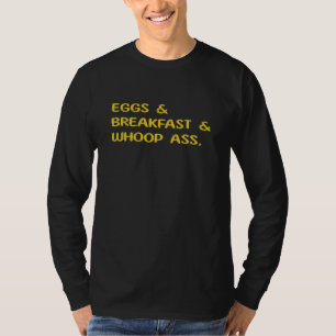 Camiseta Ovos E Café Da Manhã E Whopass Sarcástico Engraçad