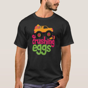 Camiseta Ovos em esmagamento Monster Truck Felz pascoa B