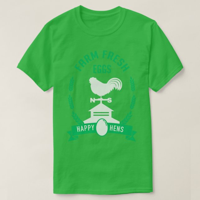 Camiseta Ovos Frescos de fazenda (Frente do Design)