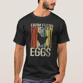 Camiseta Ovos Frescos de Galinha de Agricultores Retro Grun