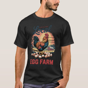 Camiseta Ovos Locais Importam u2013 Coop de Frango Retro -