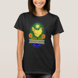 CAMISETA OVOS ORGÂNICOS DE GRANJA DE GALINHA SAUDÁVEIS E FR