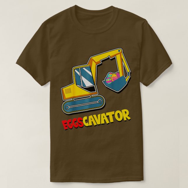 Camiseta OvosEscavador de Páscoa Cavador Caçando Crianças d (Frente do Design)