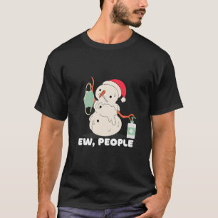 Camiseta Ow Pessoas, Melting Christmas Snowman, Facemask e