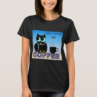 Camiseta Owl ama seu café