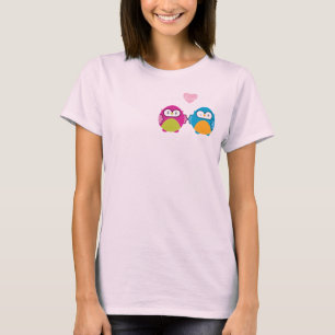 Camiseta OWL AMOR: garota brilhante + menino
