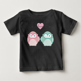 Camiseta OWL AMOR: "Moça mole + menino"