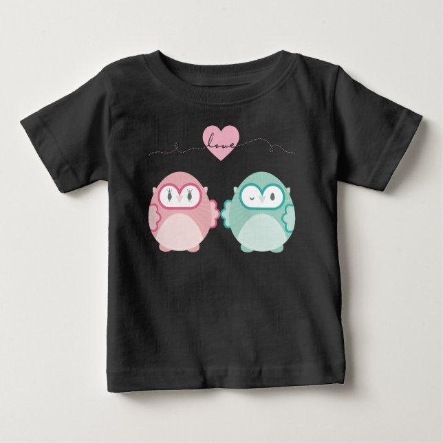 Camiseta OWL AMOR: "Moça mole + menino" (Frente)