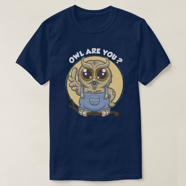 Camiseta Owl are you ? (Frente do Design)