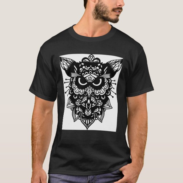 Camiseta Owl Bird Wisdom Smart (Frente)