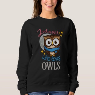 Camiseta Owl Cute Owl Owl just a Girl who loves owls