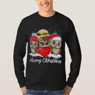 Camiseta Owl Lover Felry Christmas Funny Ows Ugly Christma