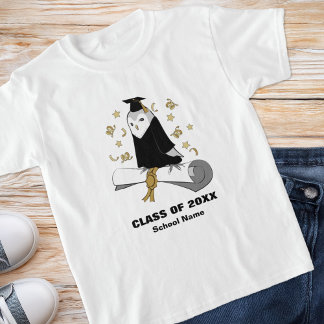 Camiseta Owl Preschool/Crianças de Formatação do Jardim de