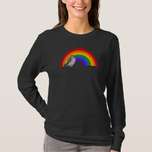 Camiseta Owl Rainbow Bird Birdwatcher Animal Biologista