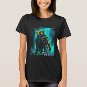 Camiseta Owl Trabalho de arte Fantasy Animal Bird Owl