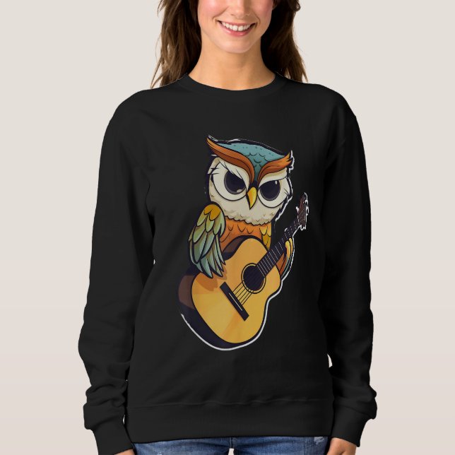 Camiseta Owl with a guitar ,Owl (Frente)