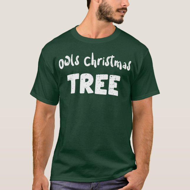 Camiseta Owls Christmasree Natal (Frente)