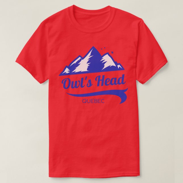 Camiseta Owls Head ski Quebec (Frente do Design)