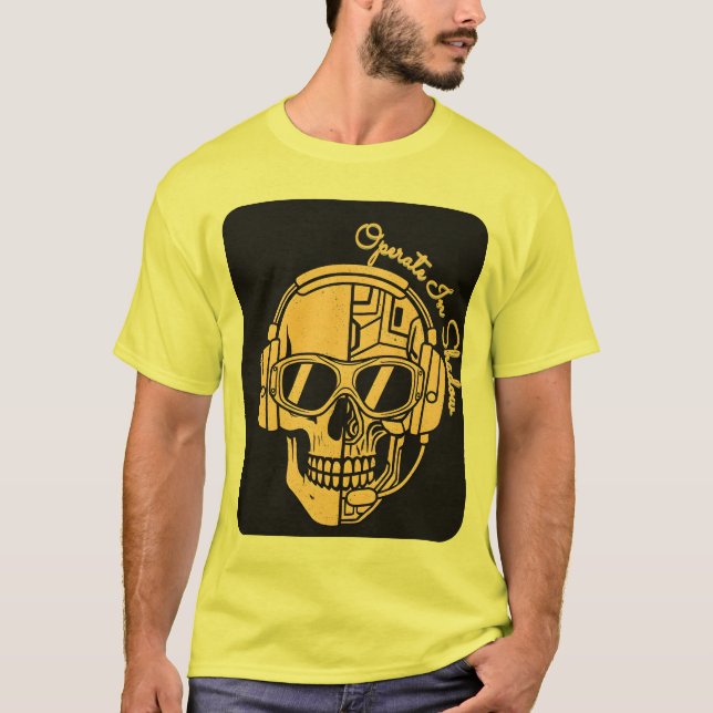 Camiseta Own The Night – Tactical Skull Operator Tee (Frente)