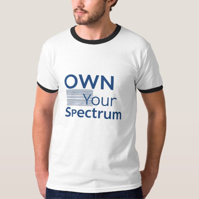 Camiseta Own Your Spectrum – Autism Awareness Month Blue  (Frente)
