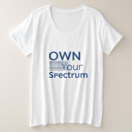 Camiseta Own Your Spectrum – Autism Awareness Month Blue 