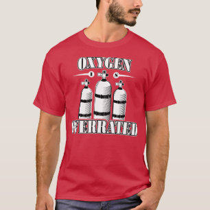 Camiseta Oxigênio é superestimado em TShirt Nadação engraça