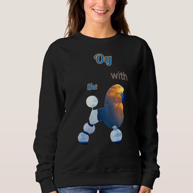 Camiseta Oy Com As Nuvens De Poodle (Frente)