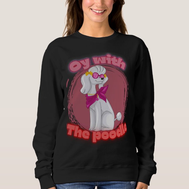 Camiseta Oy com o poodle T- (Frente)