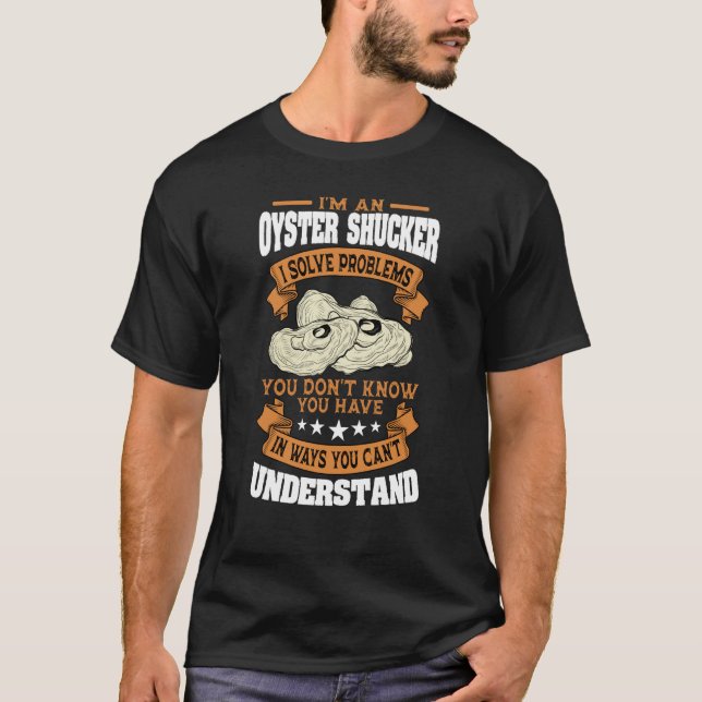 Camiseta Oyster Shucker Shelfish Mollusas de marisco (Frente)