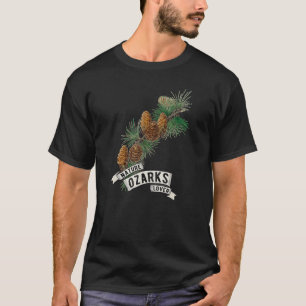 Camiseta Ozark monta pinheiro natural contém ramificação