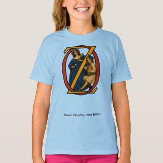 Camiseta Ozma, Dorothy e Billina de "Ozma de Oz"