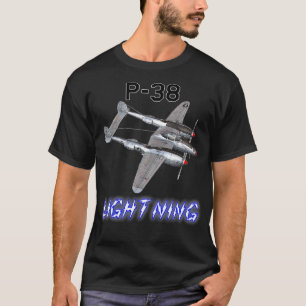 Camiseta P38 Lightning USAF Warbird WW2 Plane