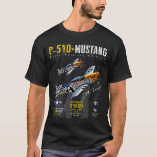 Camiseta P51 Mustang WW2 Fighter Plane